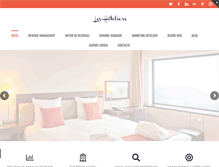 Tablet Screenshot of leshoteliers.com